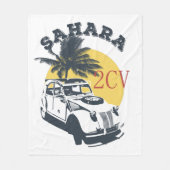 2cv Deux Chevaux Sahara Offroad Oldtimer Fleecedecke (Vorderseite)
