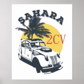2cv Deux Chevaux Sahara Offroad Oldtimer Poster (Vorne)