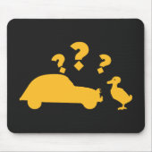 2CV Deux Chevaux trifft Gelbente Mousepad (Vorne)