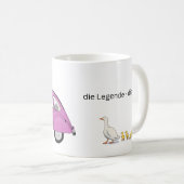 2CV - die Ente - die Legende Kaffeetasse (VorderseiteRechts)