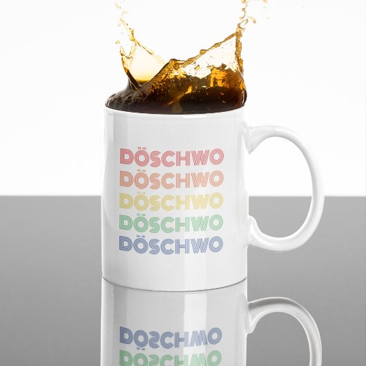 2CV Döschwo Deux Chevaux Typografie Kaffeetasse