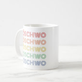 2CV Döschwo Deux Chevaux Typografie Kaffeetasse (Vorderseite Links)