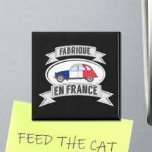 2CV Französisches Abzeichen, hergestellt in Frankr