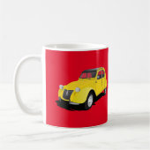 2CV gelb - DIY-Tasse Kaffeetasse (Links)