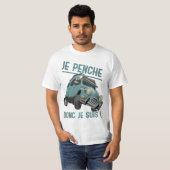 2CV geneigt T-Shirt (Vorne ganz)