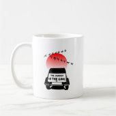 2CV Oldtimer Sonnenuntergang - Die Reise ist das Z Kaffeetasse (Links)
