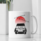 2CV Oldtimer Sonnenuntergang - Die Reise ist das Z Kaffeetasse