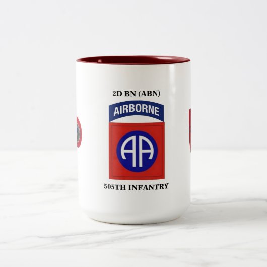 2D 505. INFANTERIE-TASSE DER BN-(ABN) ZWEIFARBIGE TASSE (Mittel)
