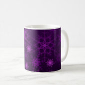 2d Abbildung. Abstrakte Schneeflocken. Holy Christ Kaffeetasse (VorderseiteRechts)