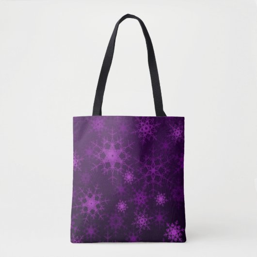 2d Abbildung. Abstrakte Schneeflocken. Holy Christ Tasche (Vorderseite)