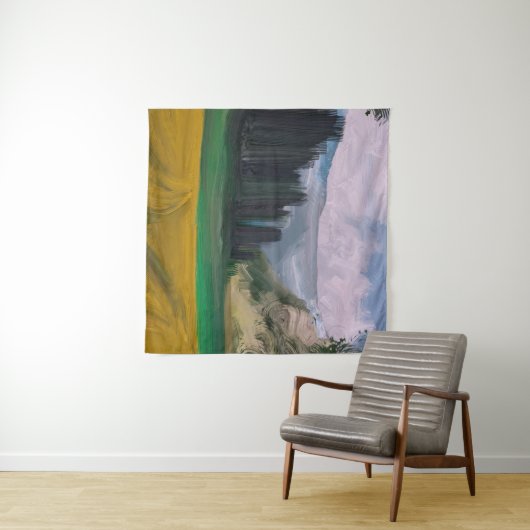 2d Abbildung. Ölmalerei Landschaft Kunst. Ländlich Wandteppich (Beispiel (Horizontal))