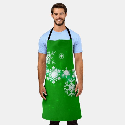 2d Abbildung. Schneeflocken im Hintergrund. Holy C Schürze (Getragen)