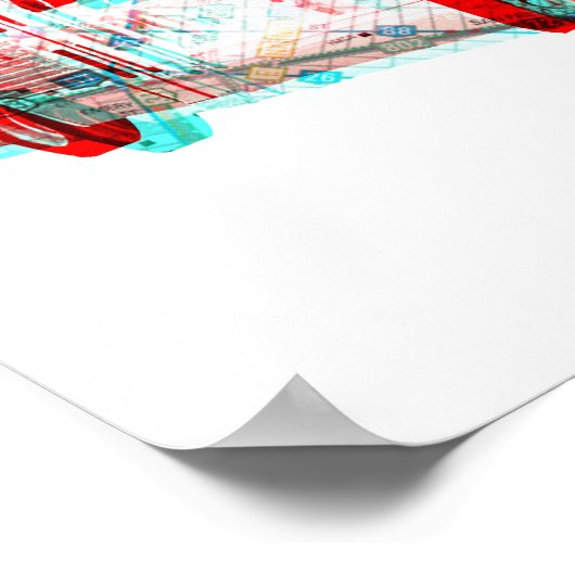 2D AC Transitbus Alte Schule Poster (Ecke)