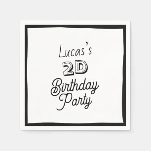 2D Comic Boys 2. Geburtstag Serviette