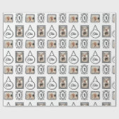 2D Comic Style Picture Frame Birthday Geschenkpapier (Flach)