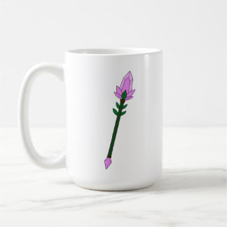 2D Fantasy-Vektor-Magie-Stab-Clip-Art mit Lila Kaffeetasse