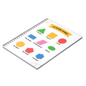 2D-Form heißt Schulbildung für Bildung Notizblock (Linke Seite)