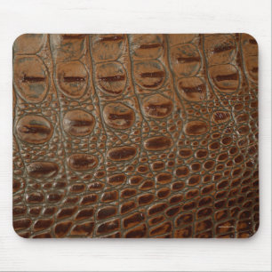 2D Foto-Sampling Krokodilleder-Optik Design Mousepad