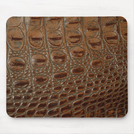 2D Foto-Sampling Krokodilleder-Optik Design Mousepad (Vorne)