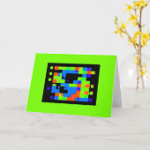 2D Geburtstags-Karte Karte (Gelbe Blume)