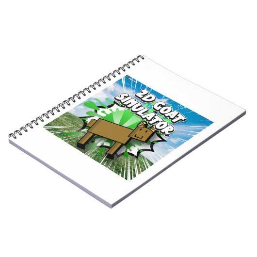 2D Goat Simulator Notebook Notizblock (Linke Seite)