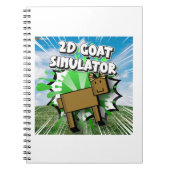 2D Goat Simulator Notebook Notizblock (Vorderseite)