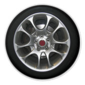 2D Grafik Auto Rades und Hubcap Keramikknauf (Vorderseite)