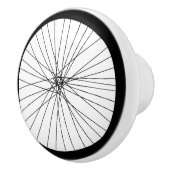 2D Grafik des Fahrrad-Rades für Radfahrer Keramikknauf (Rechts)