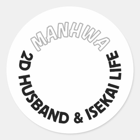 2d husband and isekai life sticker | manhwa sticke (Vorderseite)