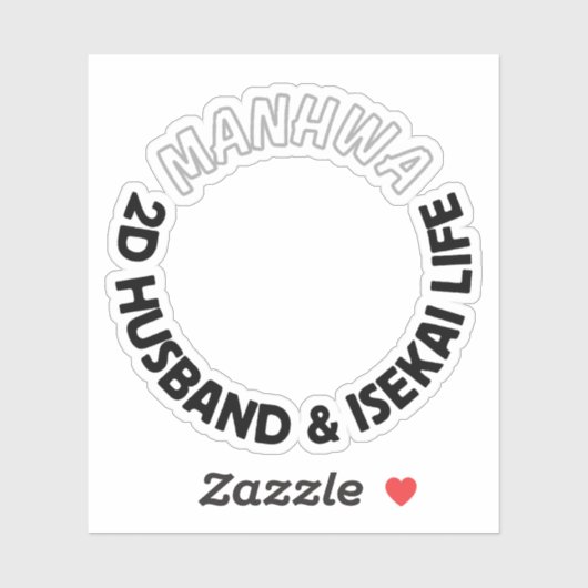 2d husband and isekai life sticker | manhwa sticke (Blatt)