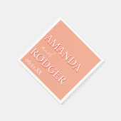 2D Lettering Bold Personalized Napkins Serviette (Ecke)