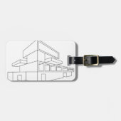 2D Perspektivenzeichnen eines Hauses Gepäckanhänger (Vorderseite horizontal)