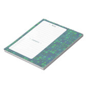 2D-Quadrate | Daily Notes and Checklist Notepad Notizblock (Rotiert)