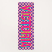 2D Retro Farbige Schrift Name Yoga Mat Yogamatte (Vorderseite)