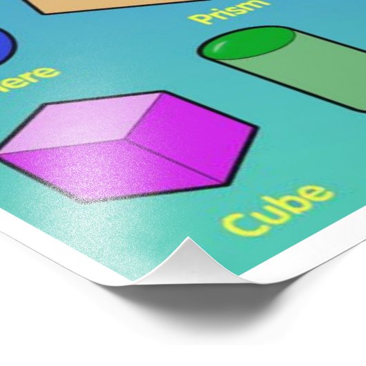 2D- und 3D-Formen Fotodruck (Ecke)