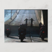 2fer - Motorrad Club auf Geary Street, SF CA Postkarte (Vorderseite)