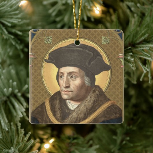 2für 1 Heilige: SS. Thomas More & John Fisher Keramikornament (Baum)