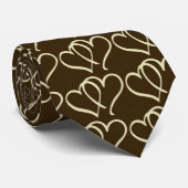 2hearts-Ivory Krawatte (Gerollt)