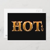 2hot4uFlamingText Postkarte (Vorne/Hinten)