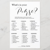 2in1 Bridal Bingo & Whats in Ihren Purse Games (Rückseite)