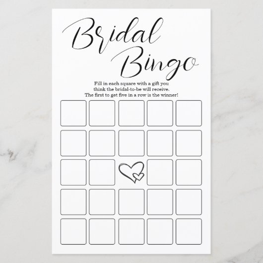 2in1 Bridal Bingo & Whats in Ihren Purse Games (Vorderseite)