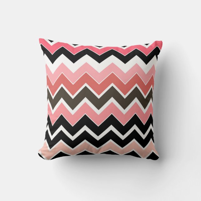 2in1 Pink Earth ZigZag Muster Kissen (Vorderseite)