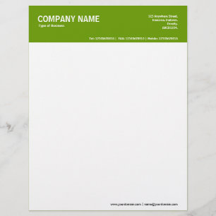 2in Color Header - Green 669900 Briefbogen