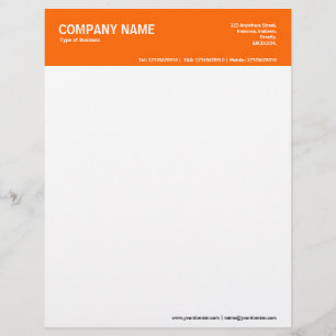 2in Farbkopf - Orange FF6600 Briefbogen