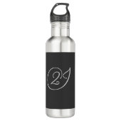 "2J"-Logo Edelstahlflasche (Vorderseite)