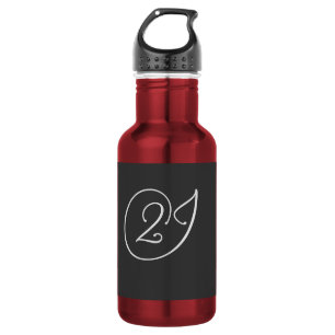 '2J'-Logo Edelstahlflasche