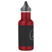"2J"-Logo Edelstahlflasche (Links)