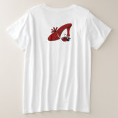 #2Marienkäfer doppelseitiges Damen-Plusgröße Große Größe T-Shirt (Design Rückseite)
