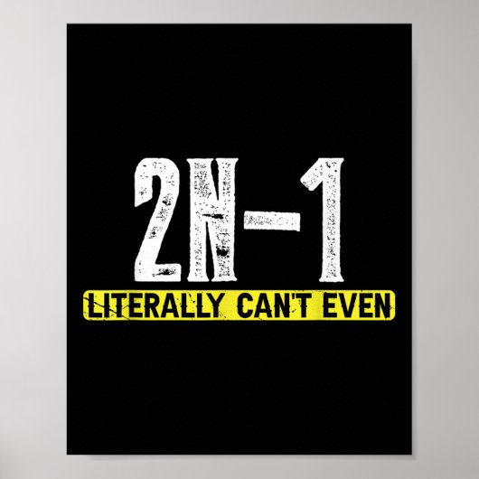 2n-1 I Wortwörtlich nicht einmal Poster (Vorne)