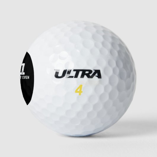 2n-1 Ich kann buchstäblich nicht einmal Mathematik Golfball (Logo)